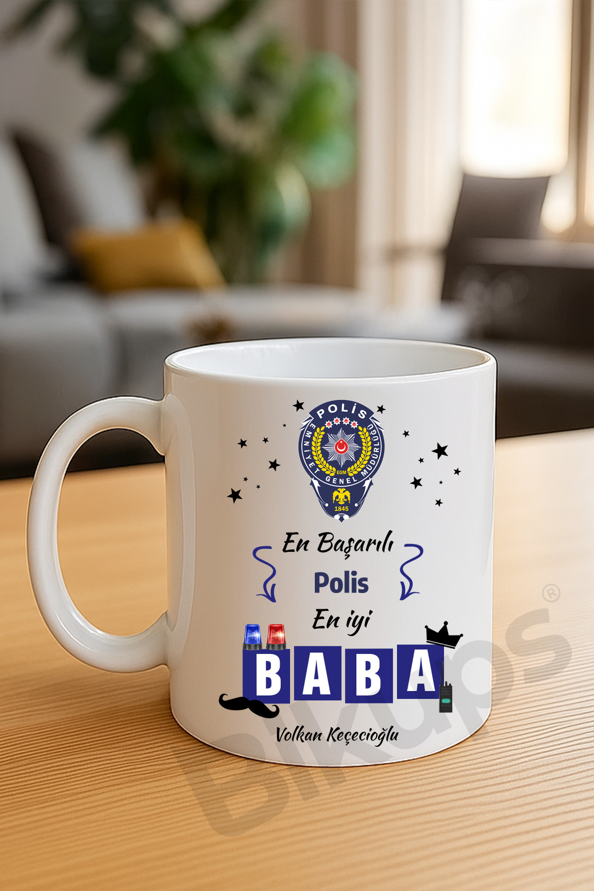 en başarılı zabıta en iyi baba isim baskılı kupa bardak