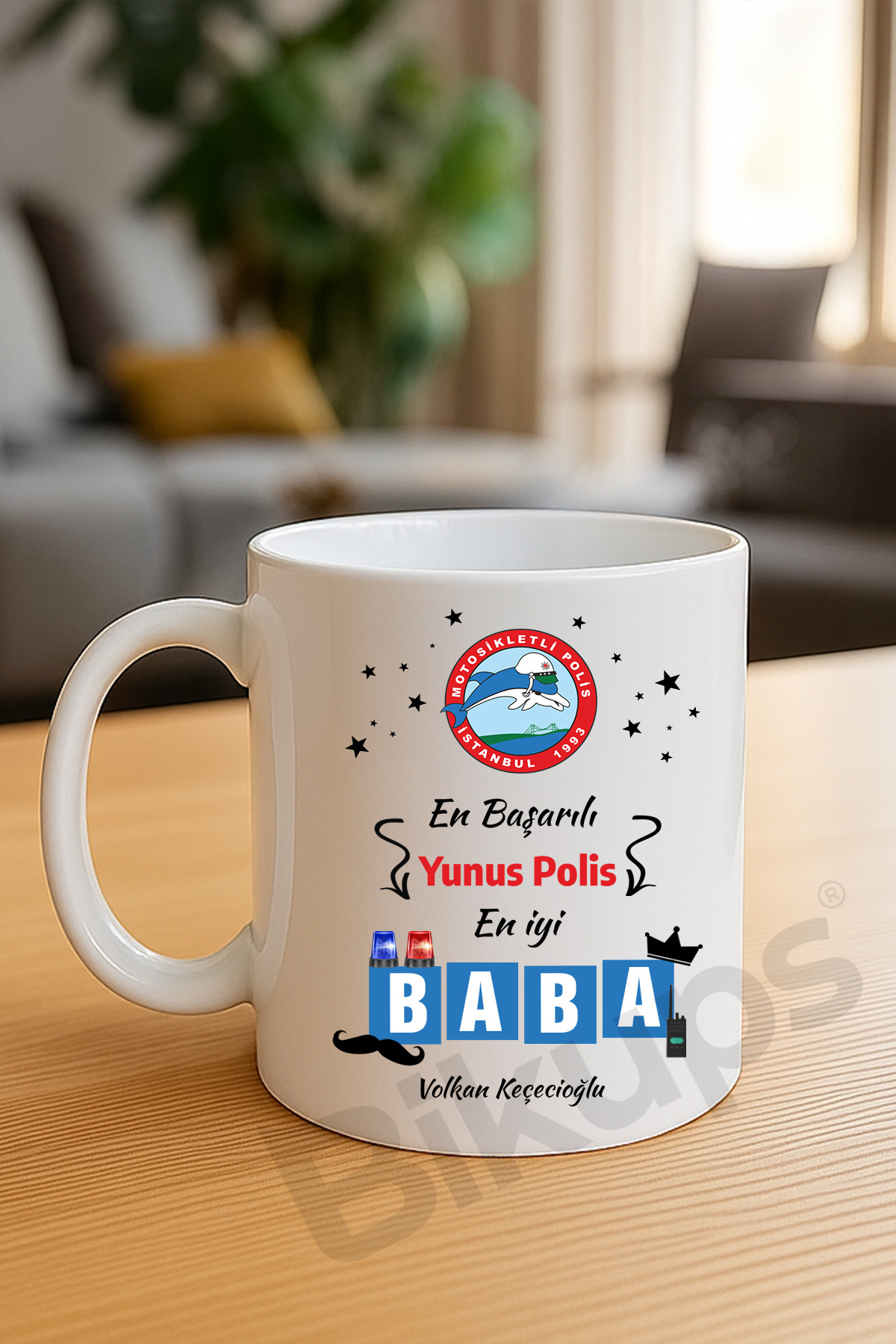 en başarılı yunus polis en iyi baba isimli kupa bardak