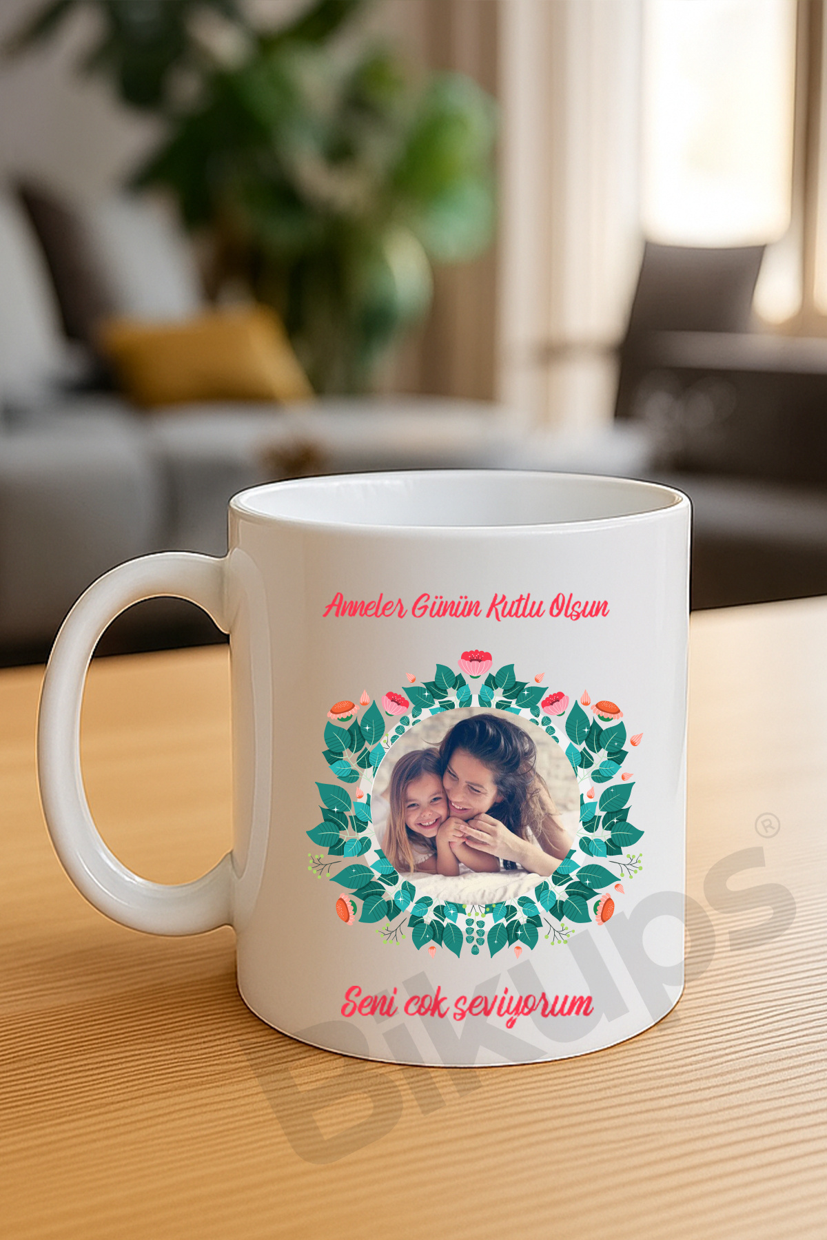 Anneler Günün Kutlu Olsun Fotoğraf Baskılı Kupa Bardak