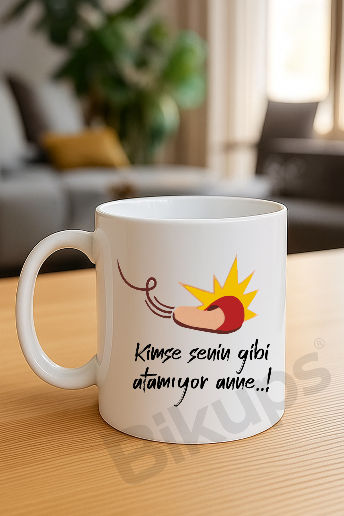 Kimse Senin Gibi Terlik Atamıyor Anne Baskılı Kupa Bardak