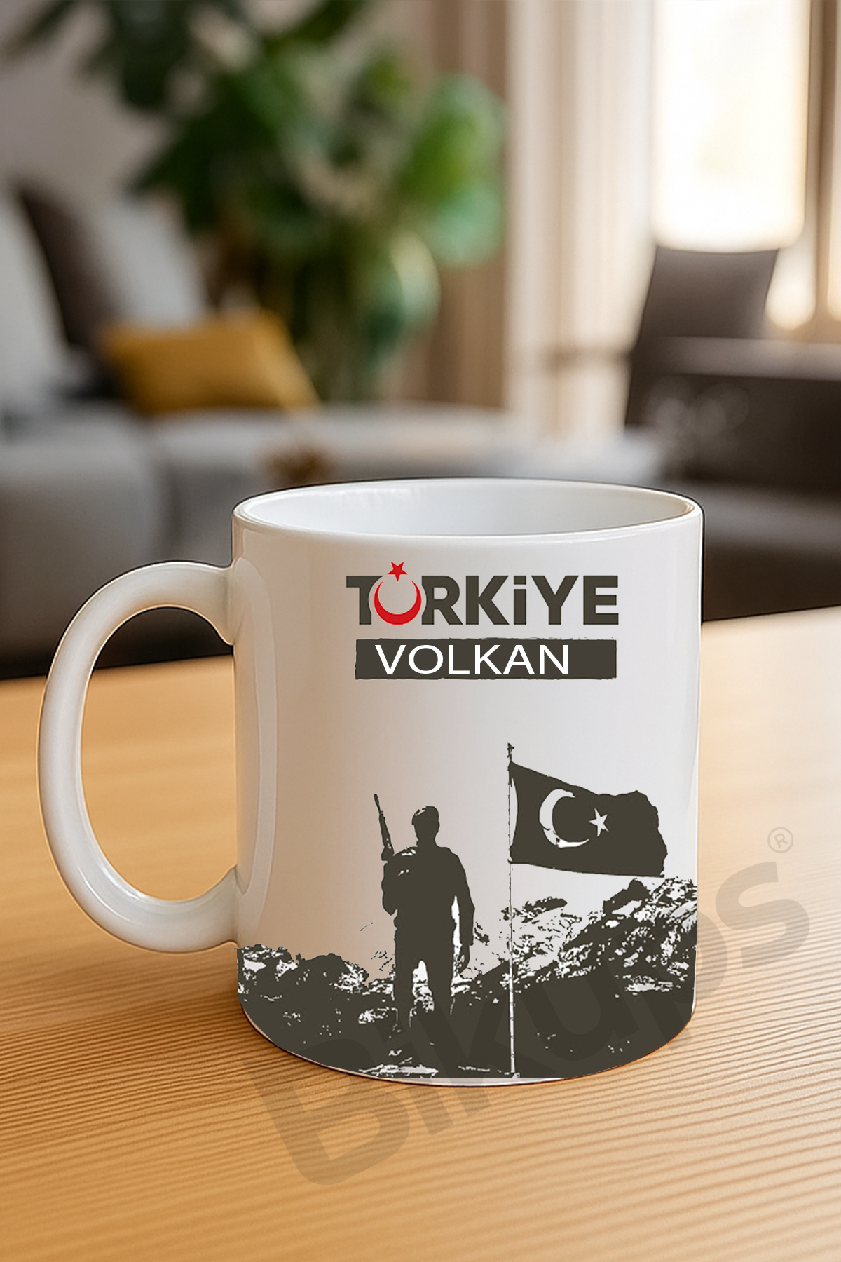 Türk Askerine Özel İsimli Kupa Bardak