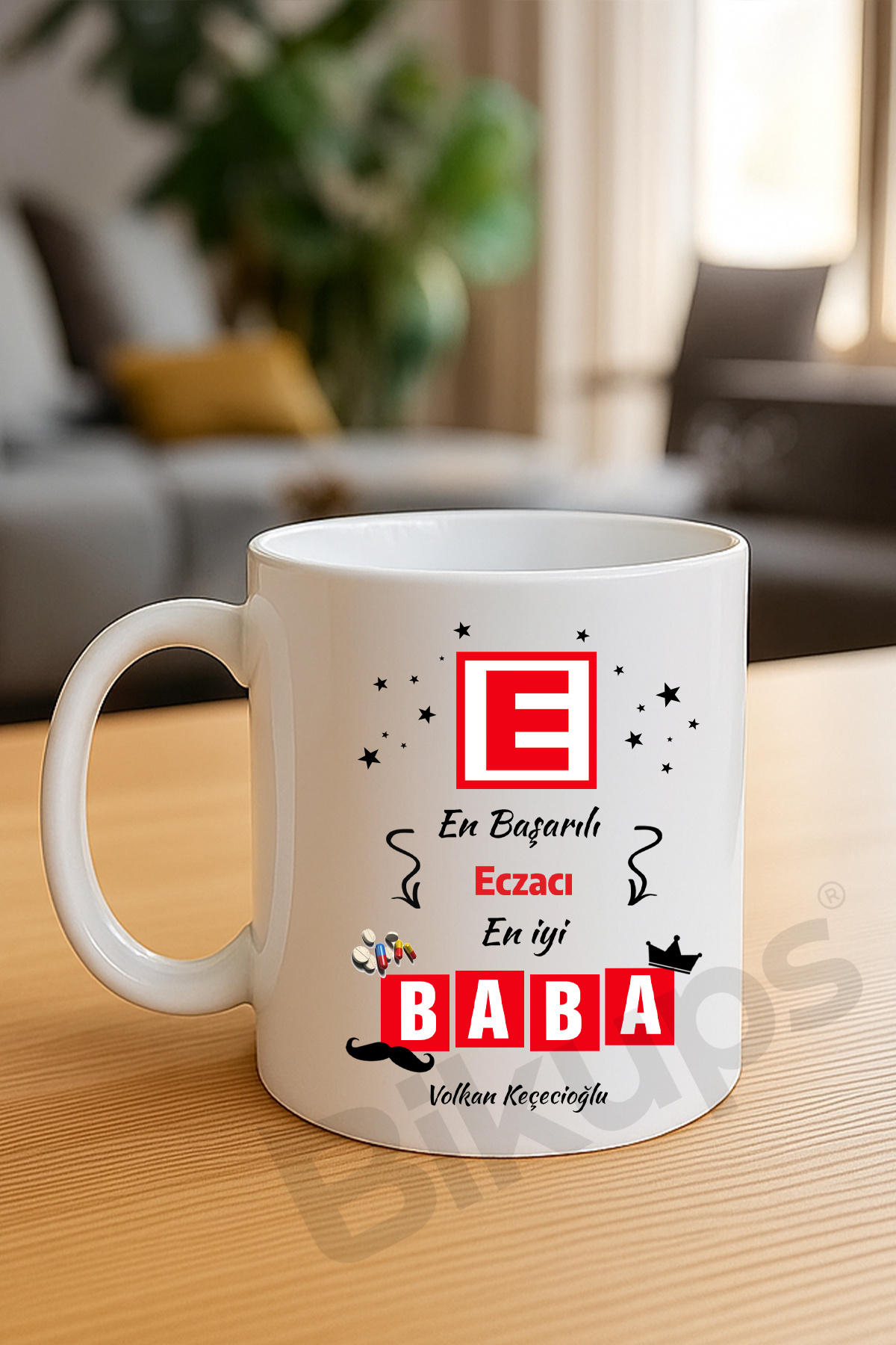 en başarılı eczacı en iyi baba isimli kupa bardak