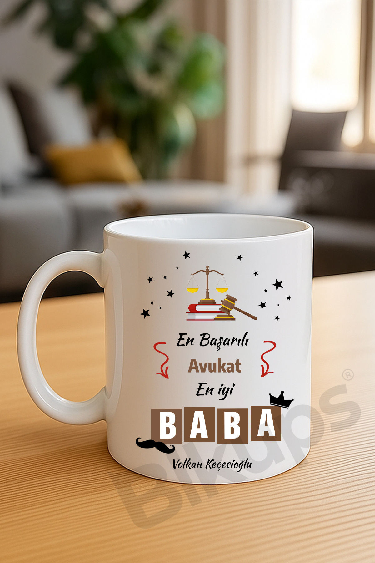 En başarılı avukat en iyi baba isimli kupa bardak
