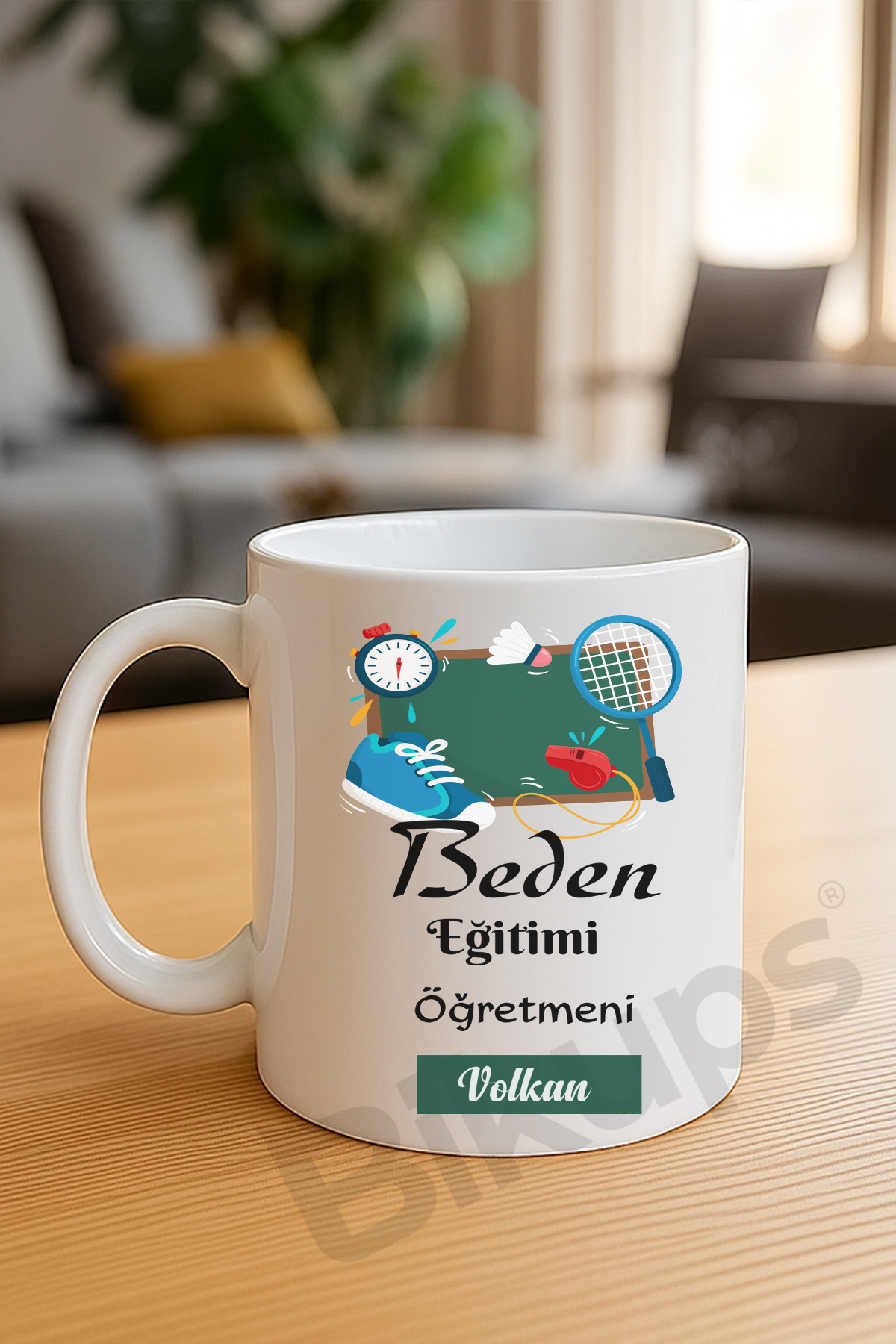 Beden Eğitimi Öğretmenlerine özel isimli kupa