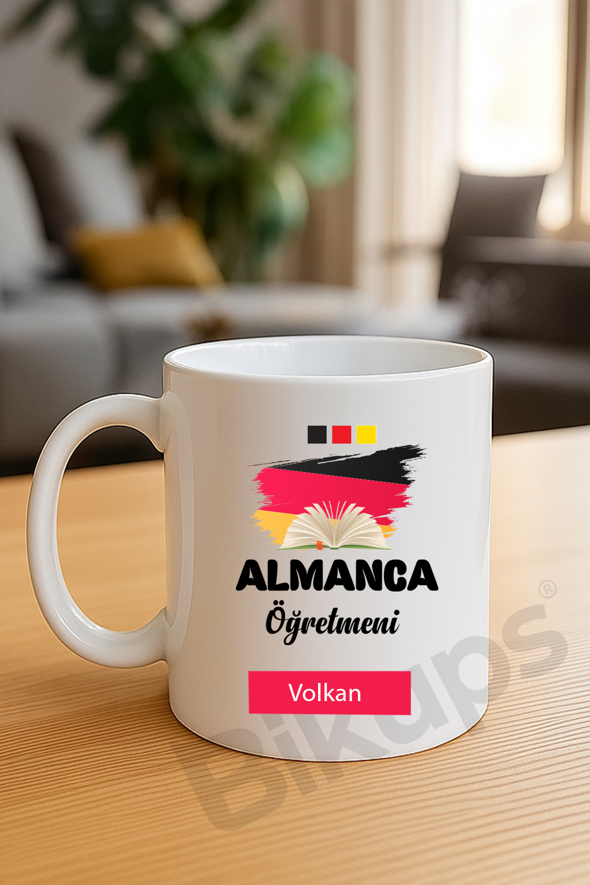 Almanca Öğretmenlerine Özel isimli kupa bardak