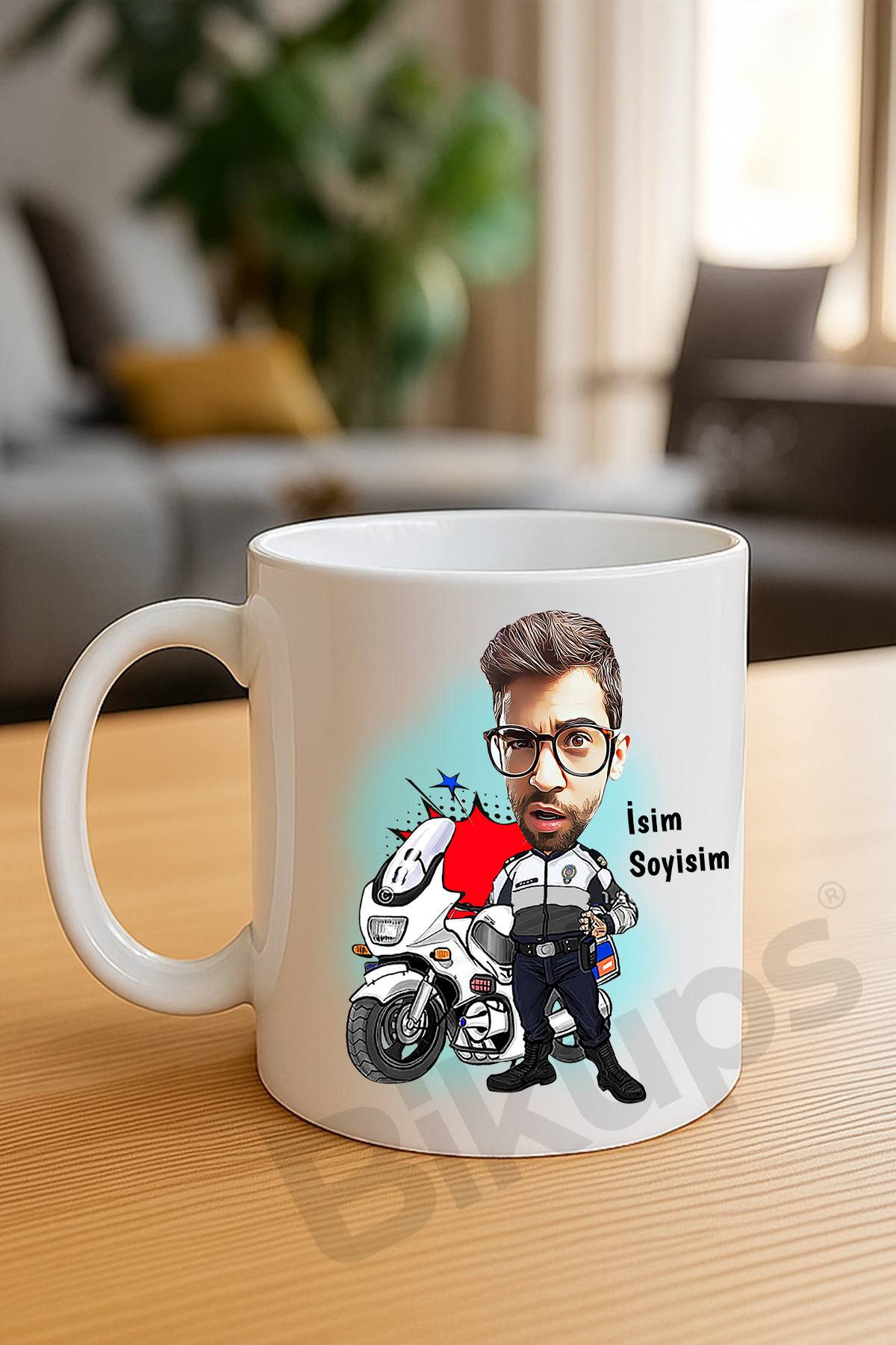 Yunus Polislere Özel Karikatür Kupa Bardak