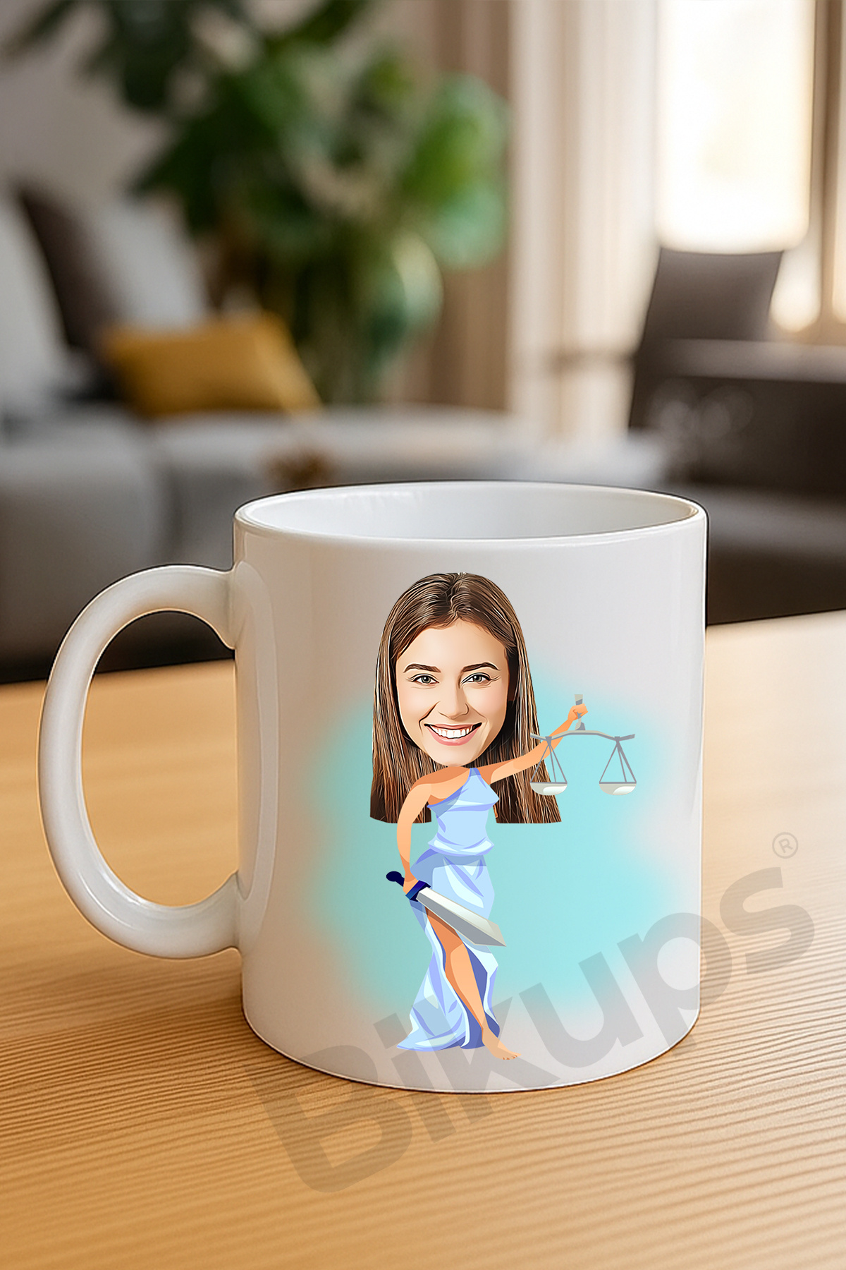 Kadın Avukatlara Özel Karikatür Kupa Bardak