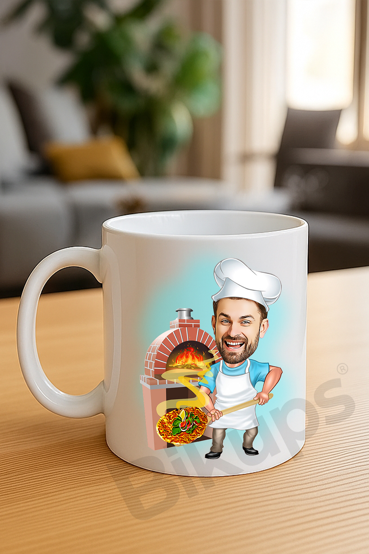 kebapçılara özel karikatür kupa bardak