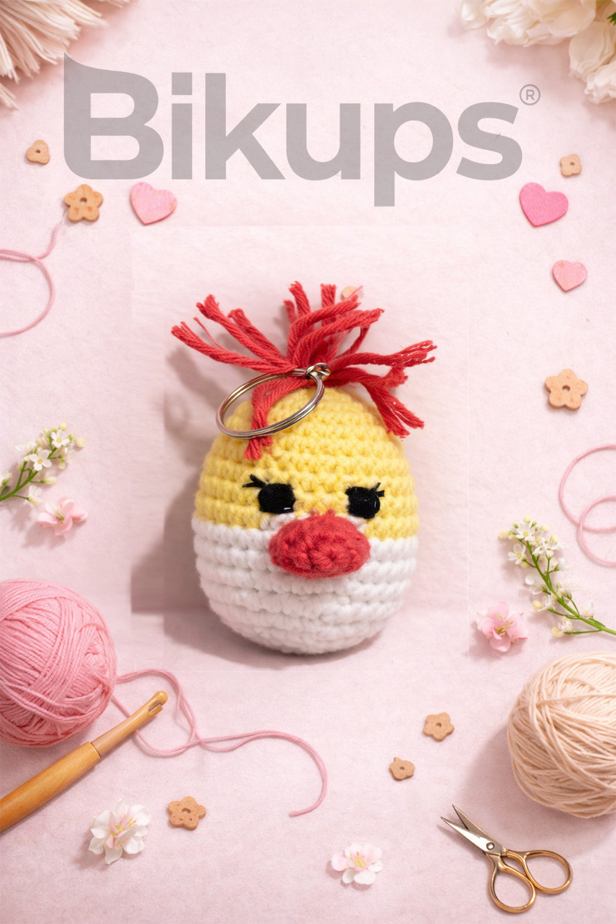 Amigurumi Örgü Angry Birds Anahtarlık