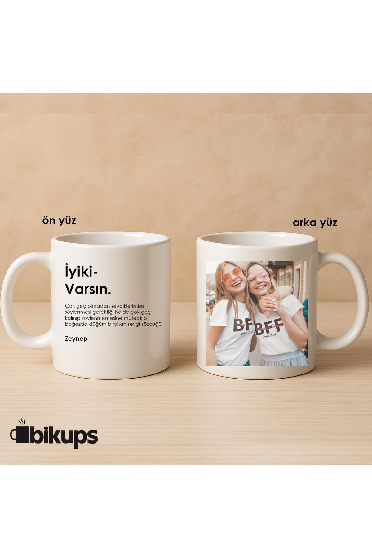 İyi ki Varsın Yazılı Kişiye Özel Resim Baskılı Kupa Bardak