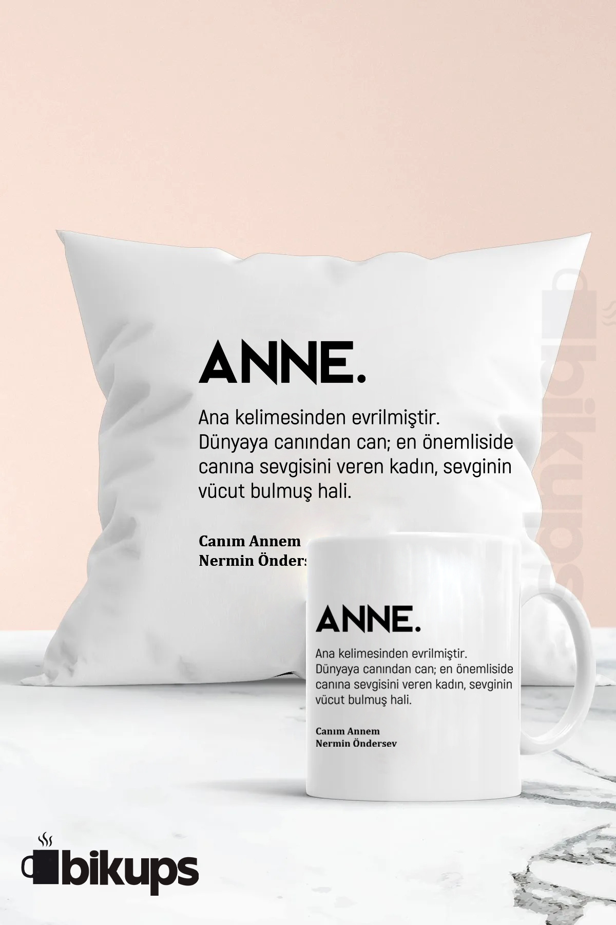 Annelere Özel kupa ve yastık seti