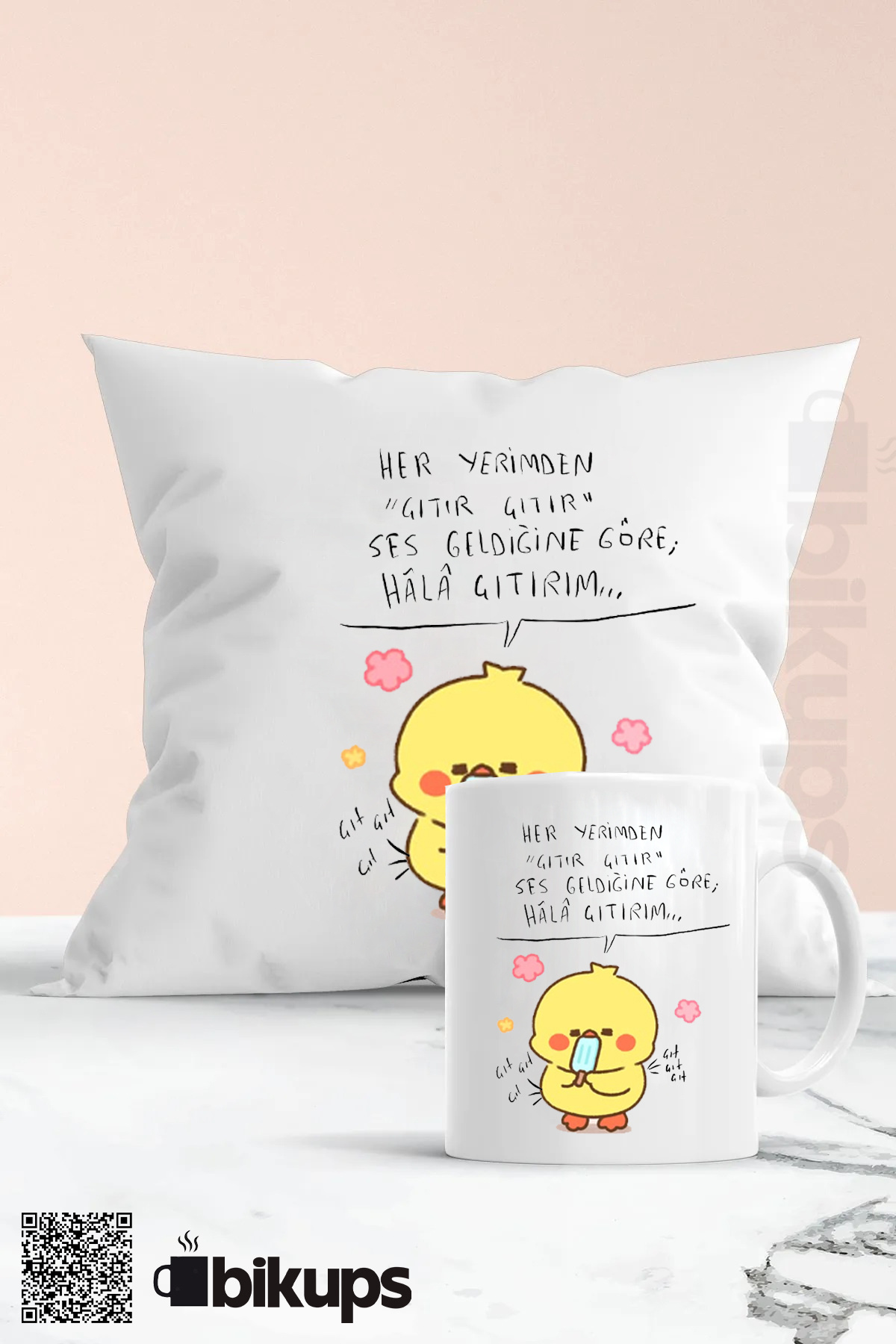 her yerimden çıtır çıtır ses geldiğine göre hala çıtırım kupa ve yastık seti