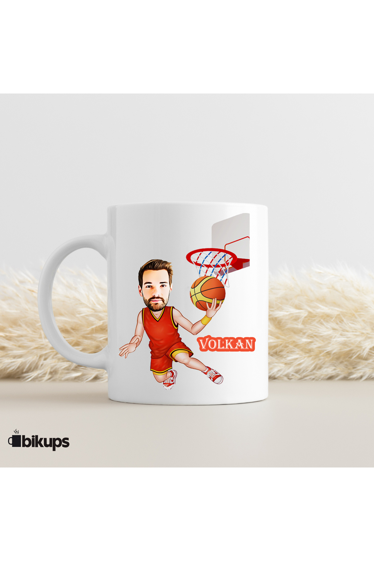 Basketbolculara Özel Karikatür Kupa Bardak