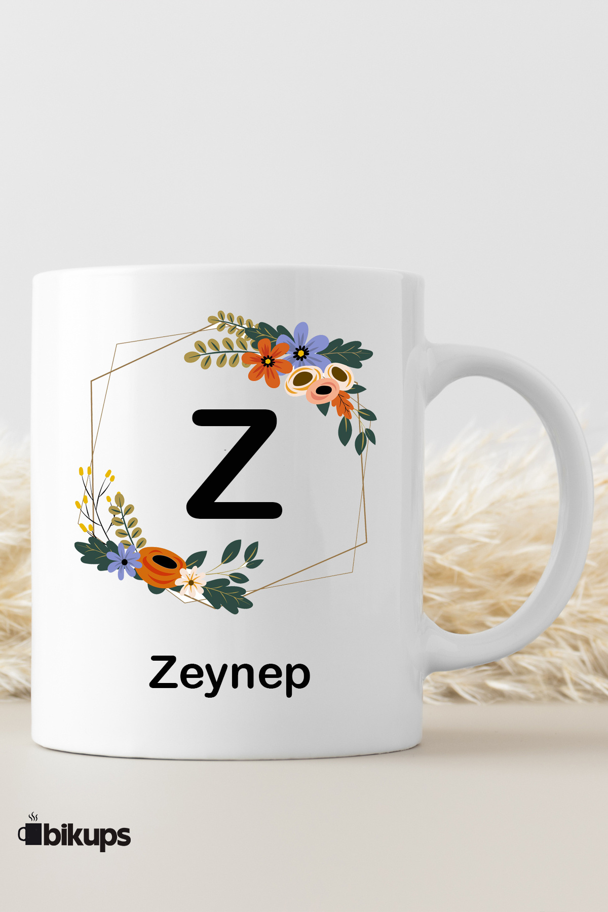 Kişiye Özel Harf ve İsim Baskılı Kupa Bardak