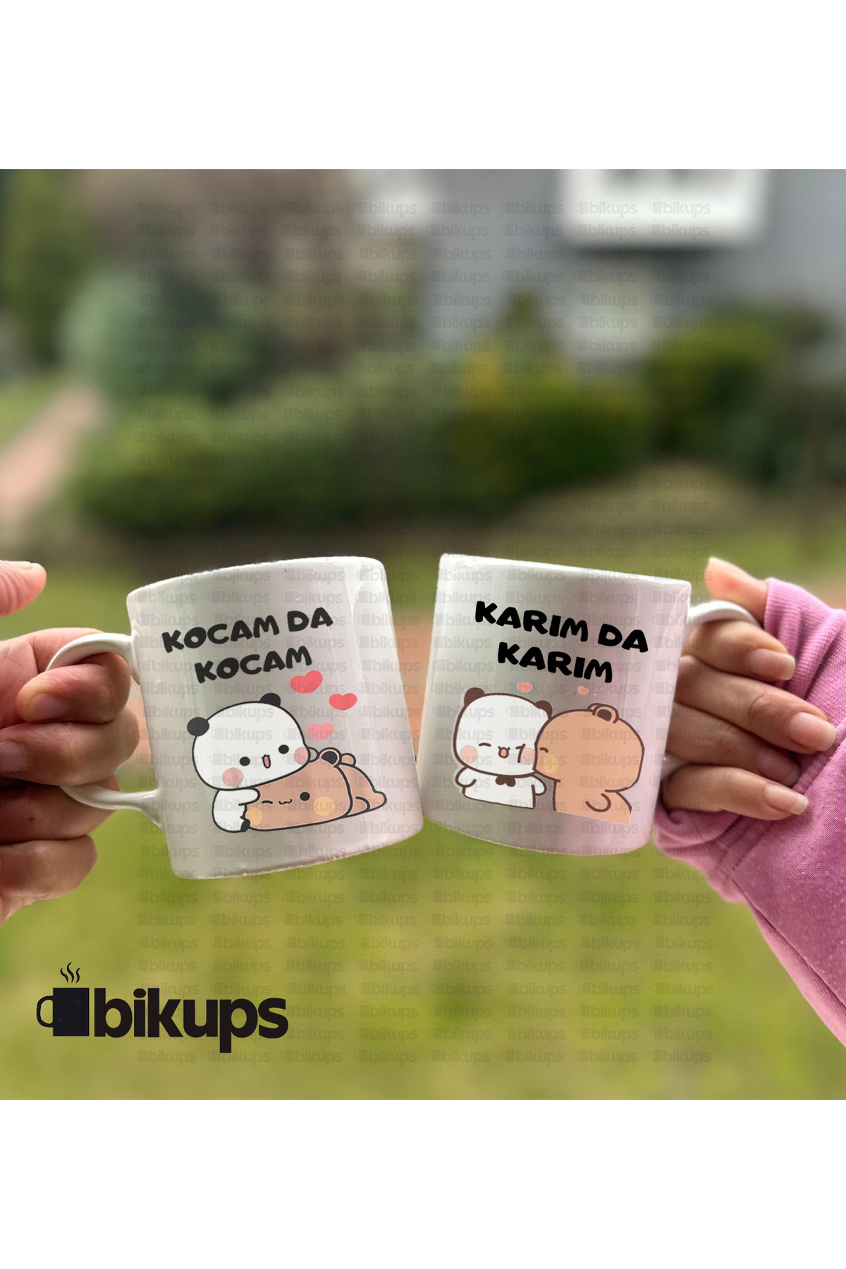 Kocam da Kocam Karım da Karım Çift Kupa Bardak