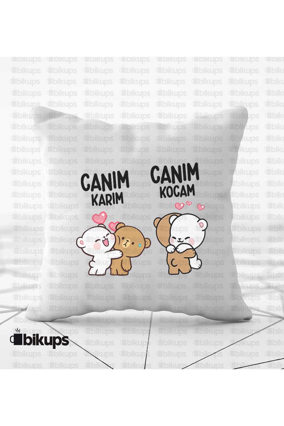 Canım Karım Canım Kocam Baskılı Yastık