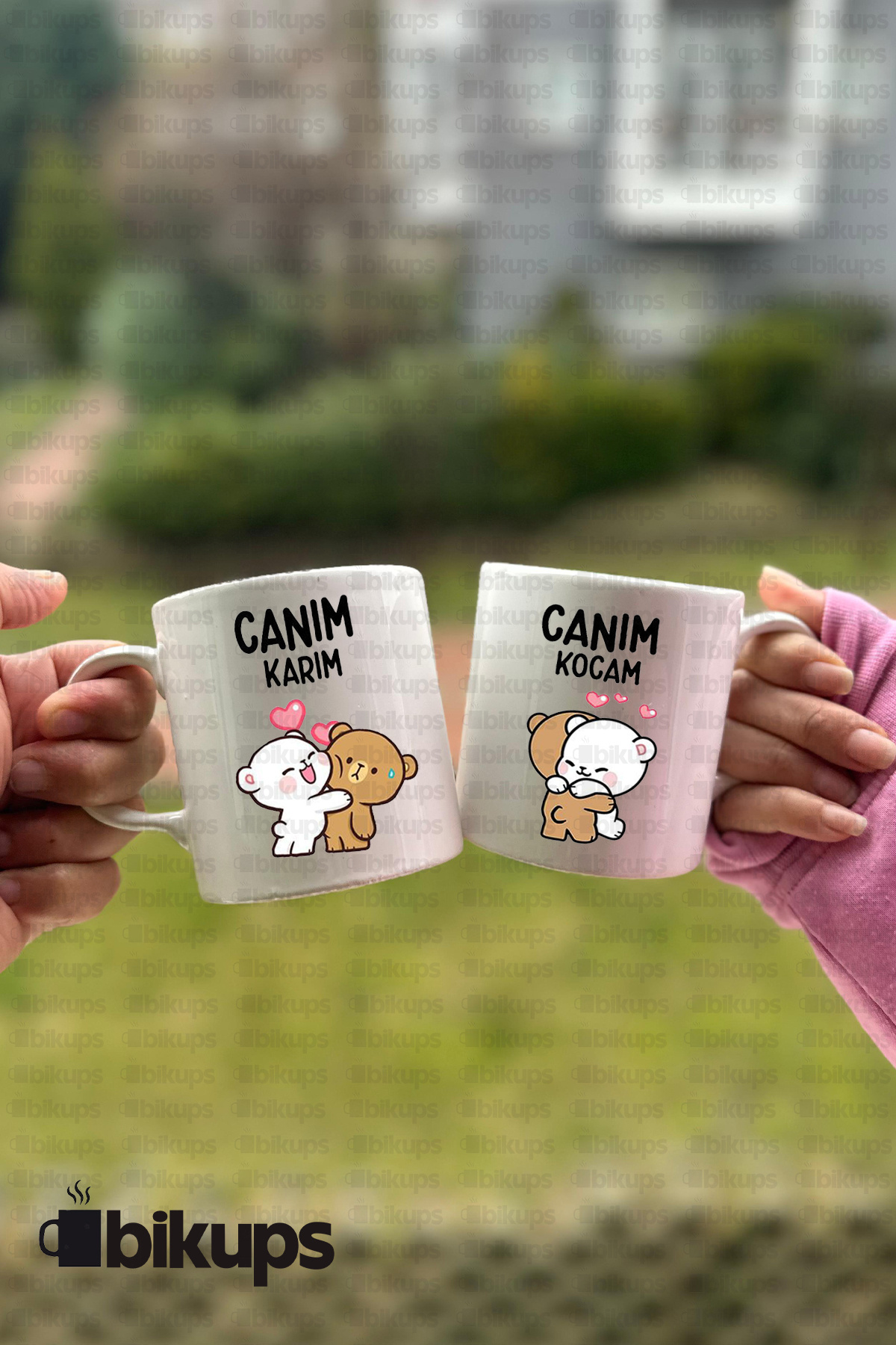 Canım Karım Canım Kocam Baskılı 2li Kupa Bardak