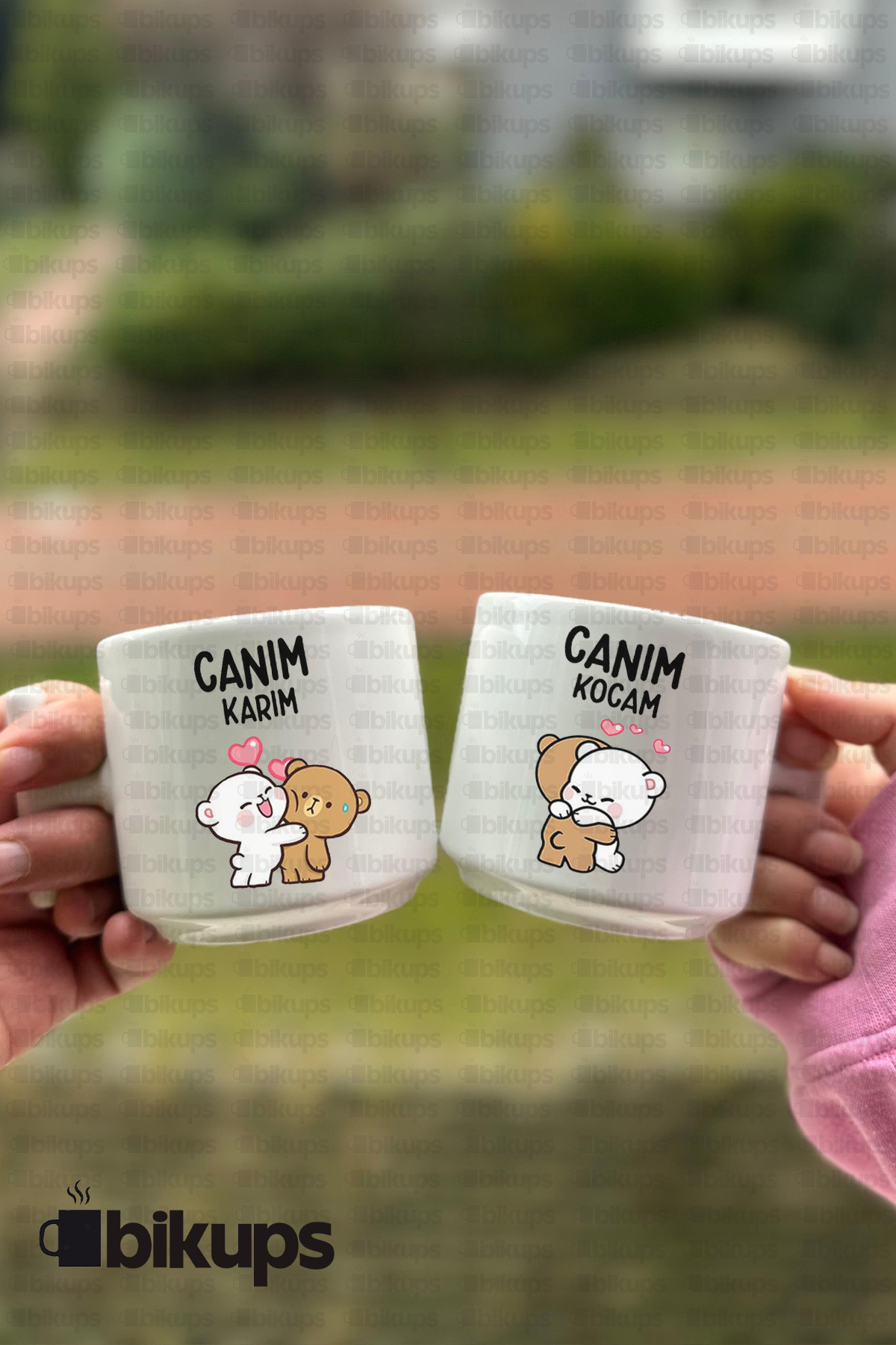 Canım Karım Canım Kocam Baskılı Fincan T Kulp