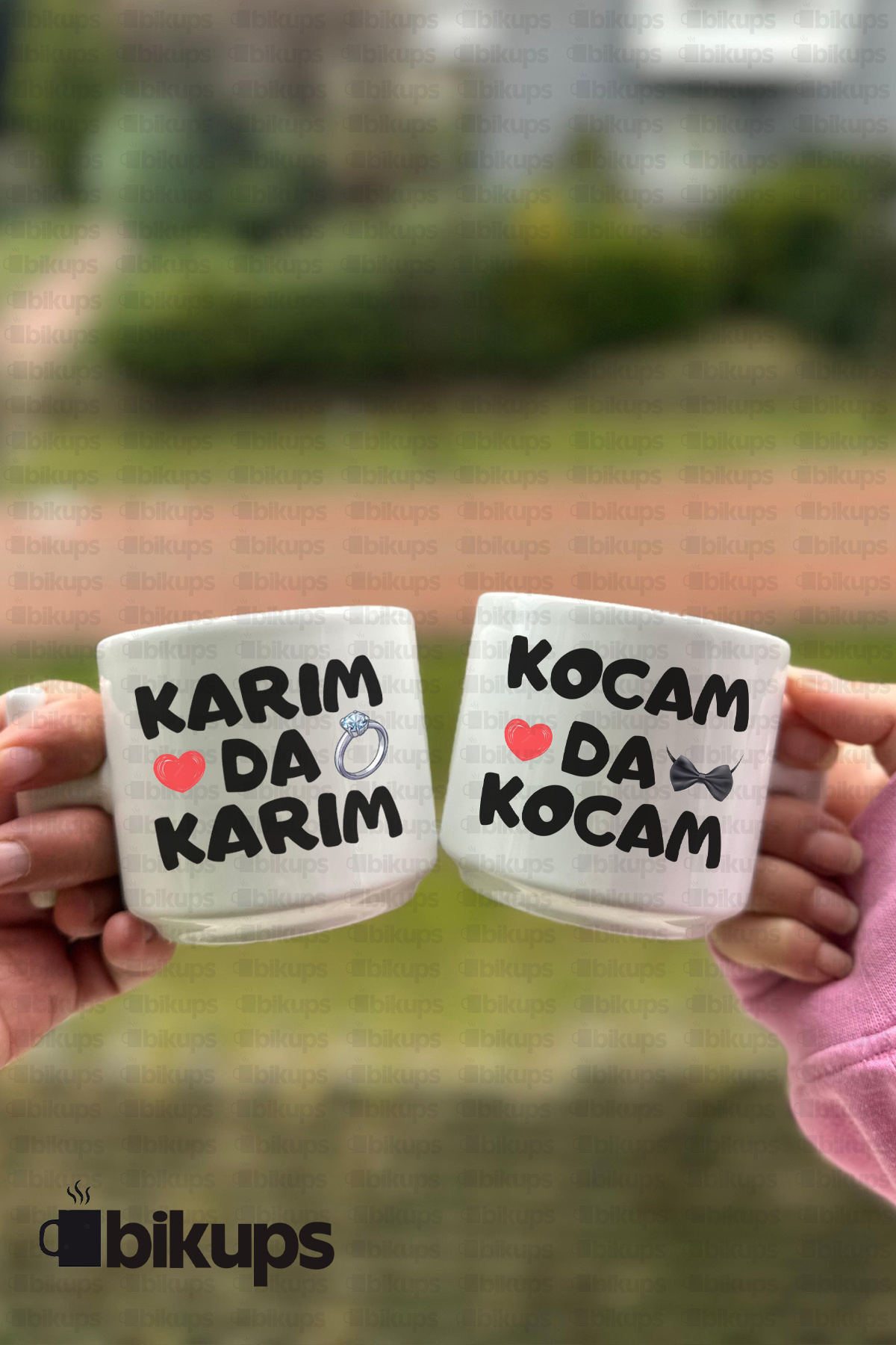 Karım da Karım Kocam da Kocam Baskılı Fincan