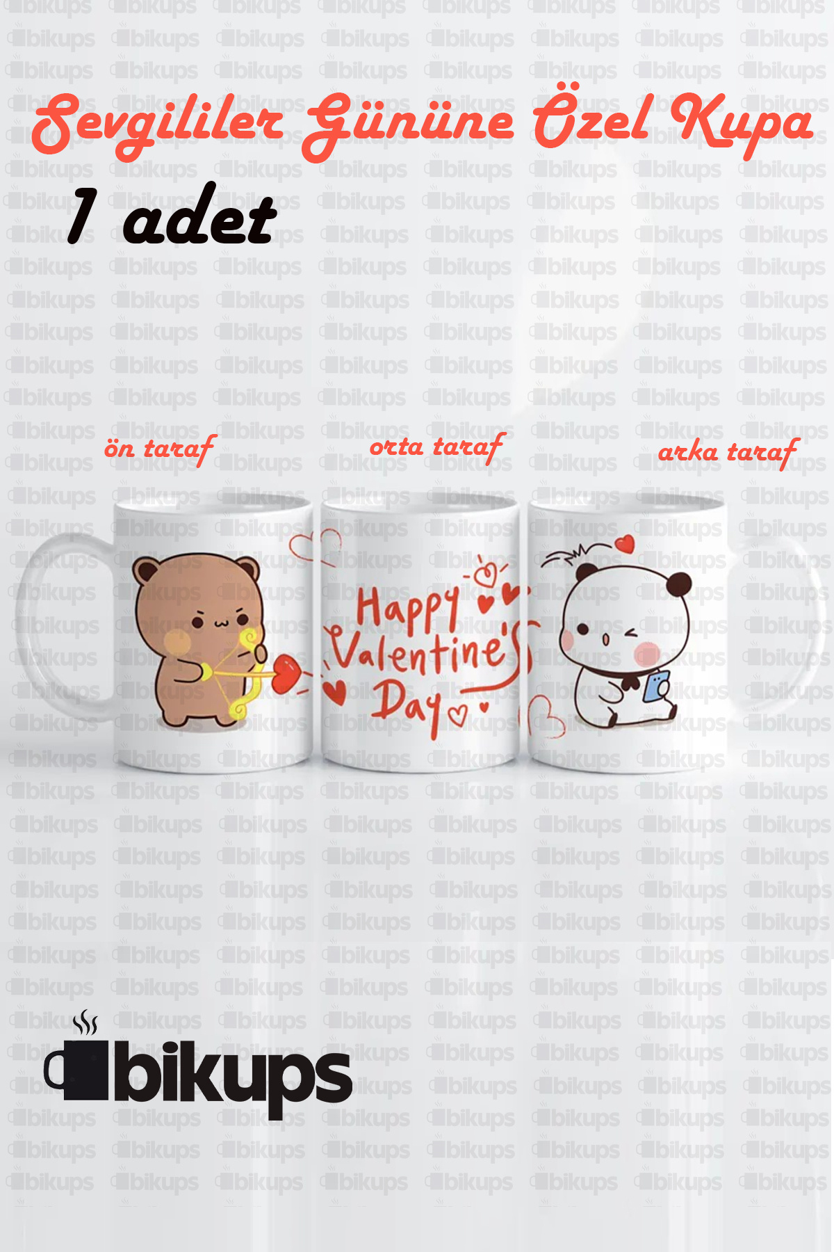 Sevgililer Gününe Özel Baskılı Kupa 1 Adet