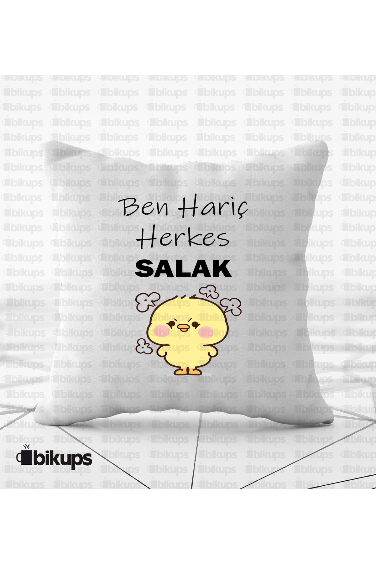 Ben Hariç Herkes Salak Baskılı Yastık