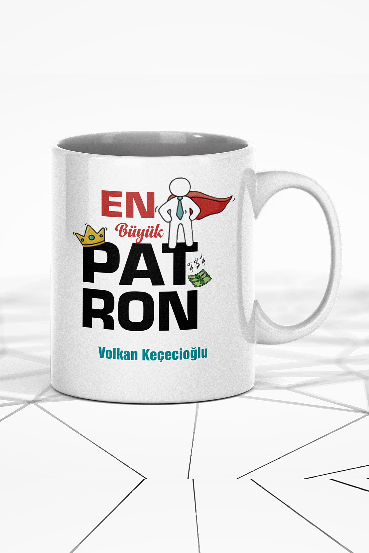 Patronlara Özel İsimli Kupa Bardak