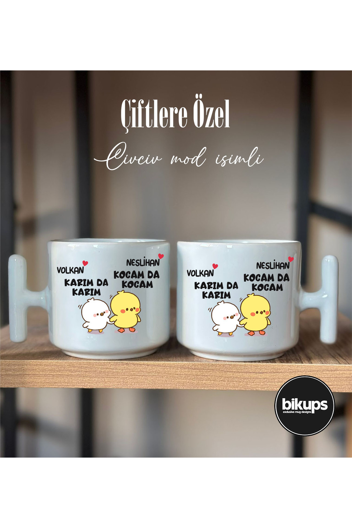 Kişiye Özel İsimli Nescafe Fincanı 2 adet