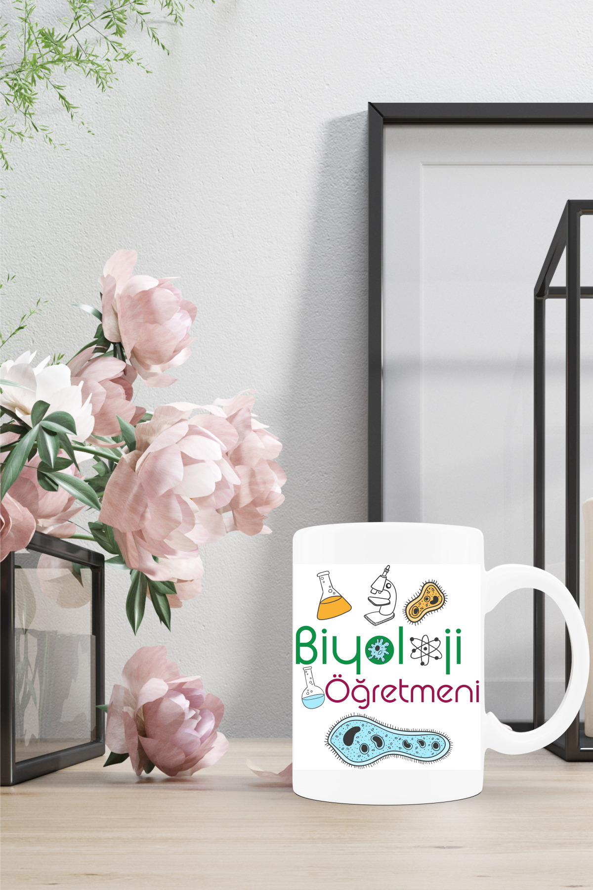 Öğretmenler Gününe Özel Biyoloji Öğretmeni Kupa Bardak