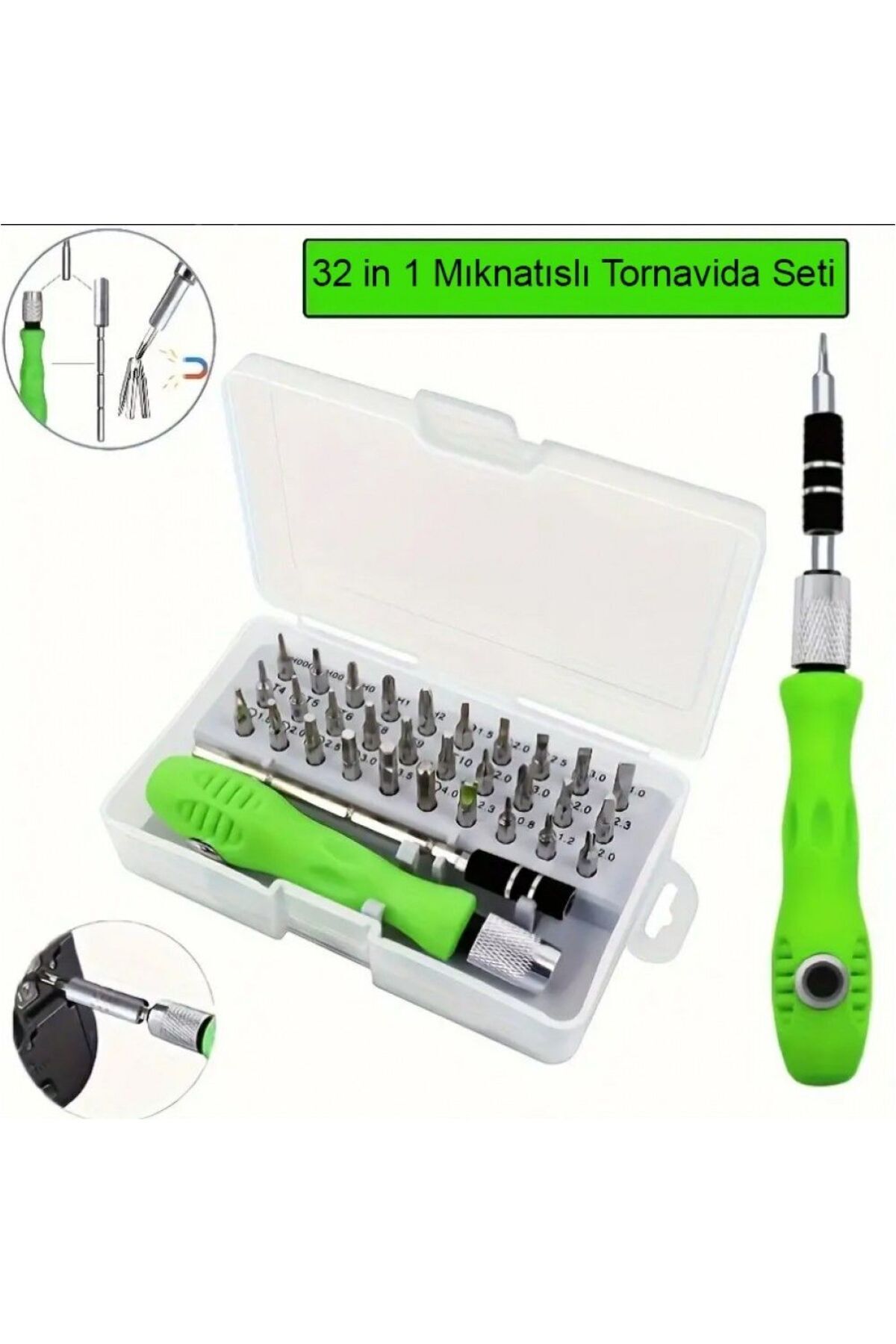 32in1 Mıknatıslı Tornavida Seti