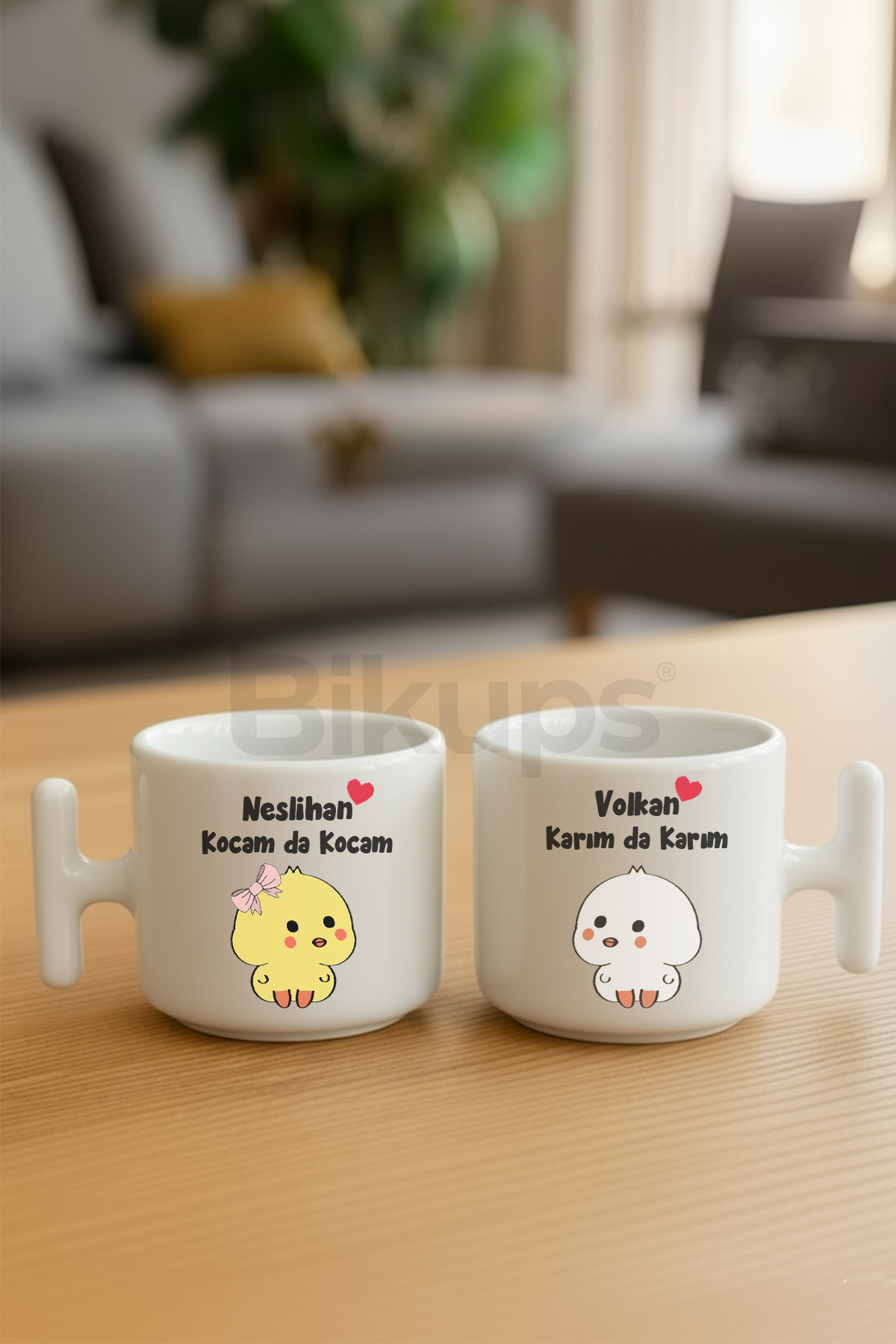 Çiftlere Özel Kocamda Kocam Nescafe Fincanı T kulp 2li
