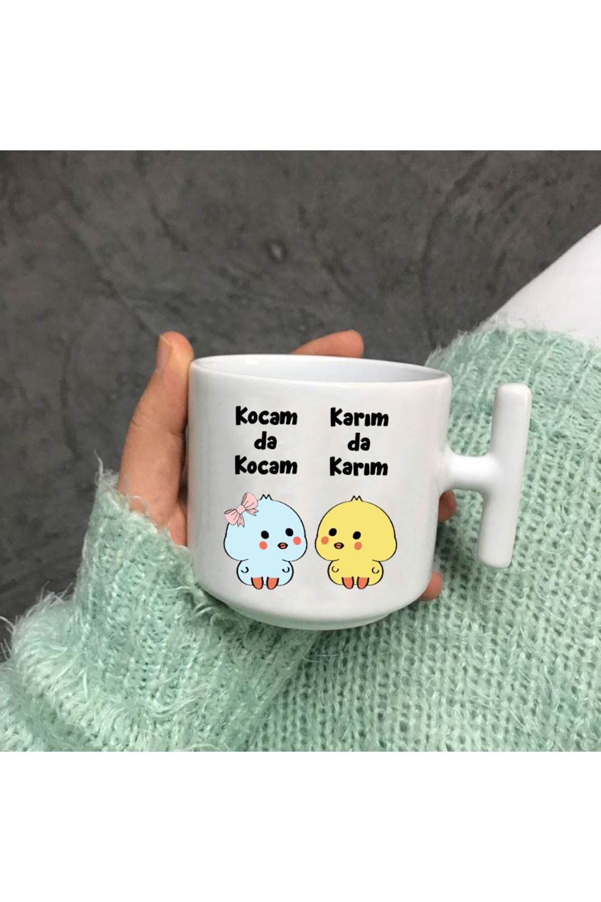 Kocamda Kocam Karımda Karım Nescafe Fincanı T Kulp