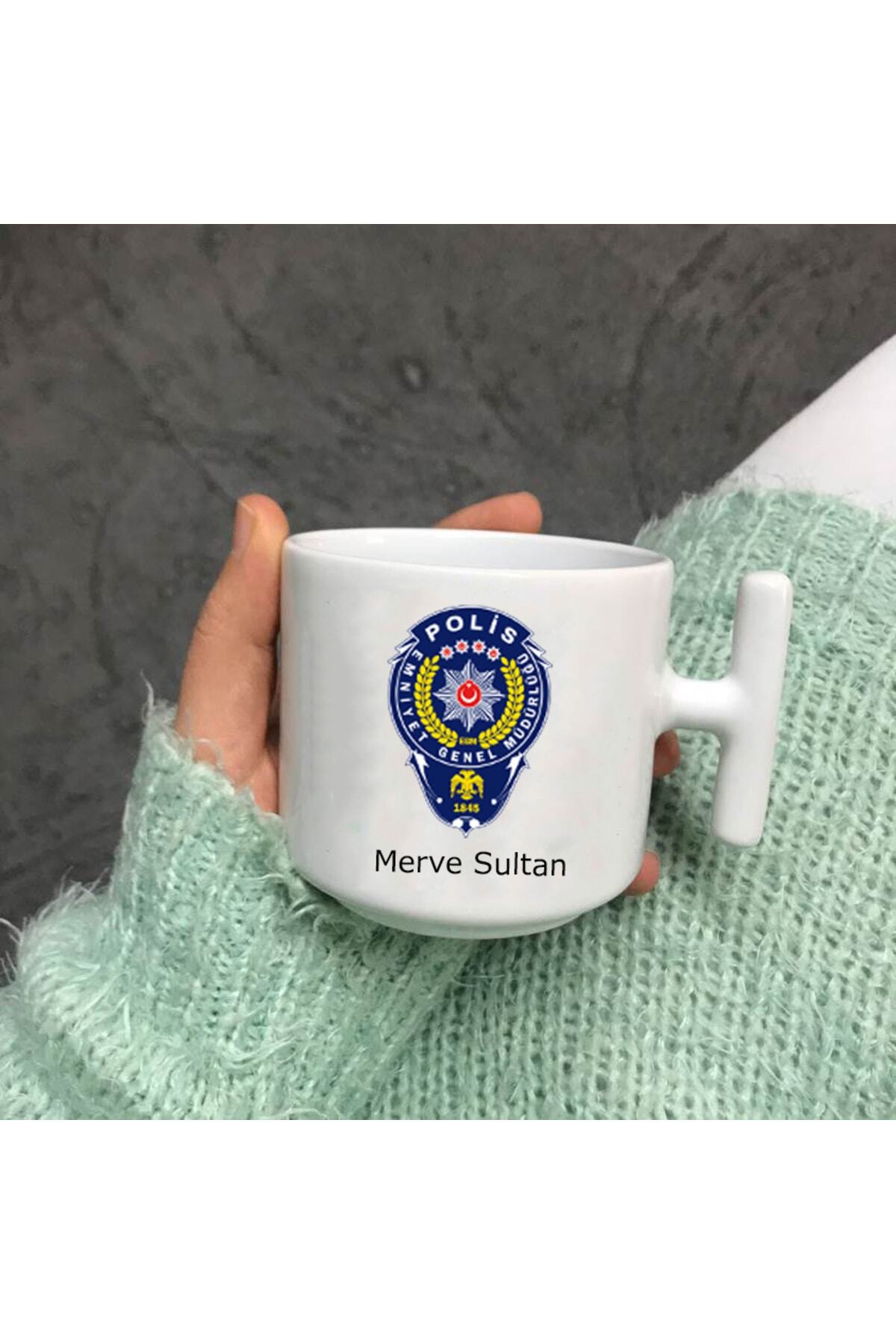 Polislere Özel Nescafe Fincanı T Kulp