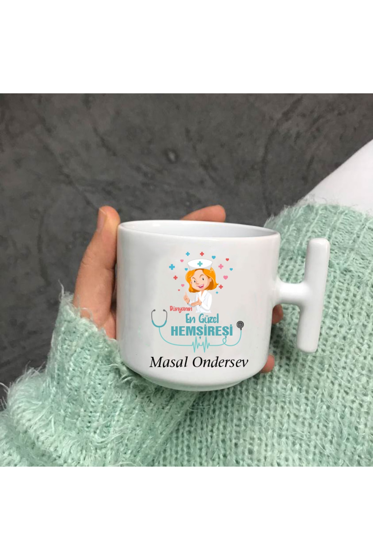 Hemşirelere Özel Baskılı Nescafe Fincanı T Kulp
