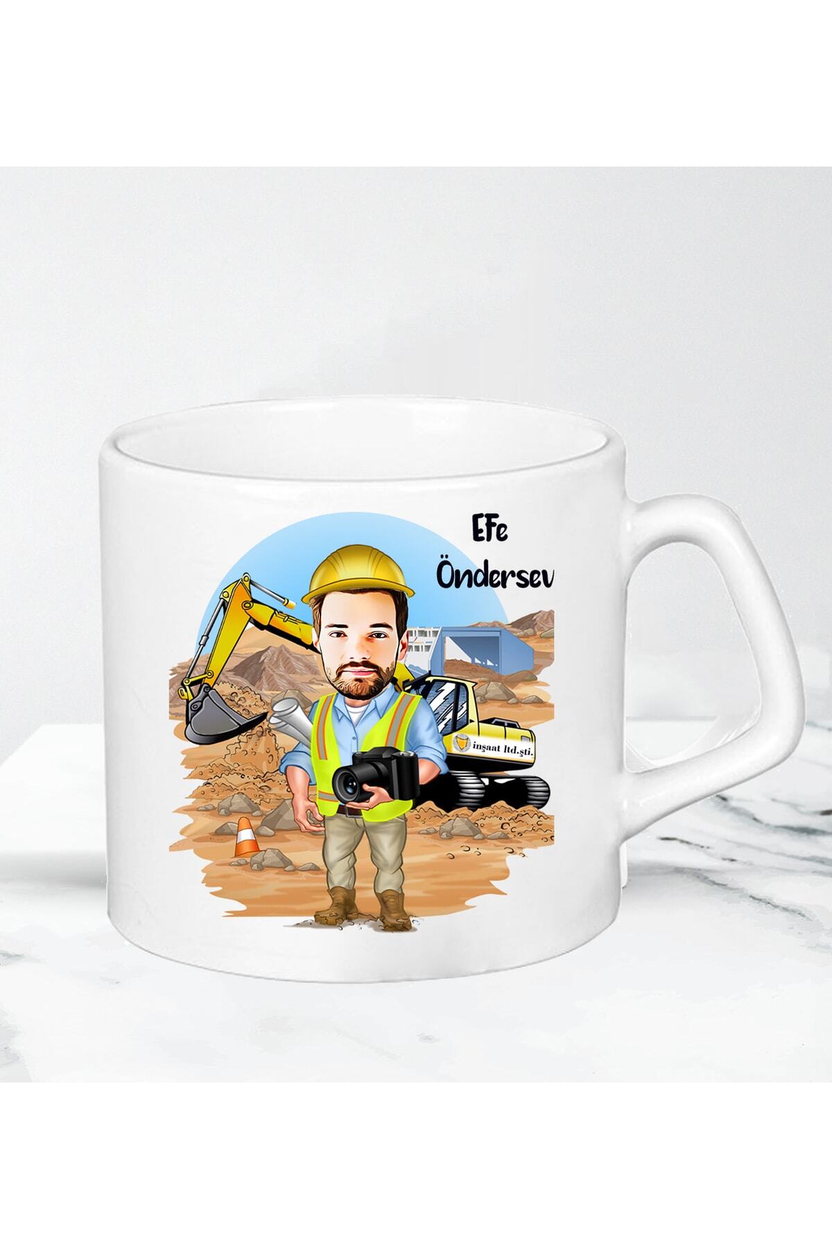 İnşaat Mühendislerine Özel Karikatür Nescafe Fincanı
