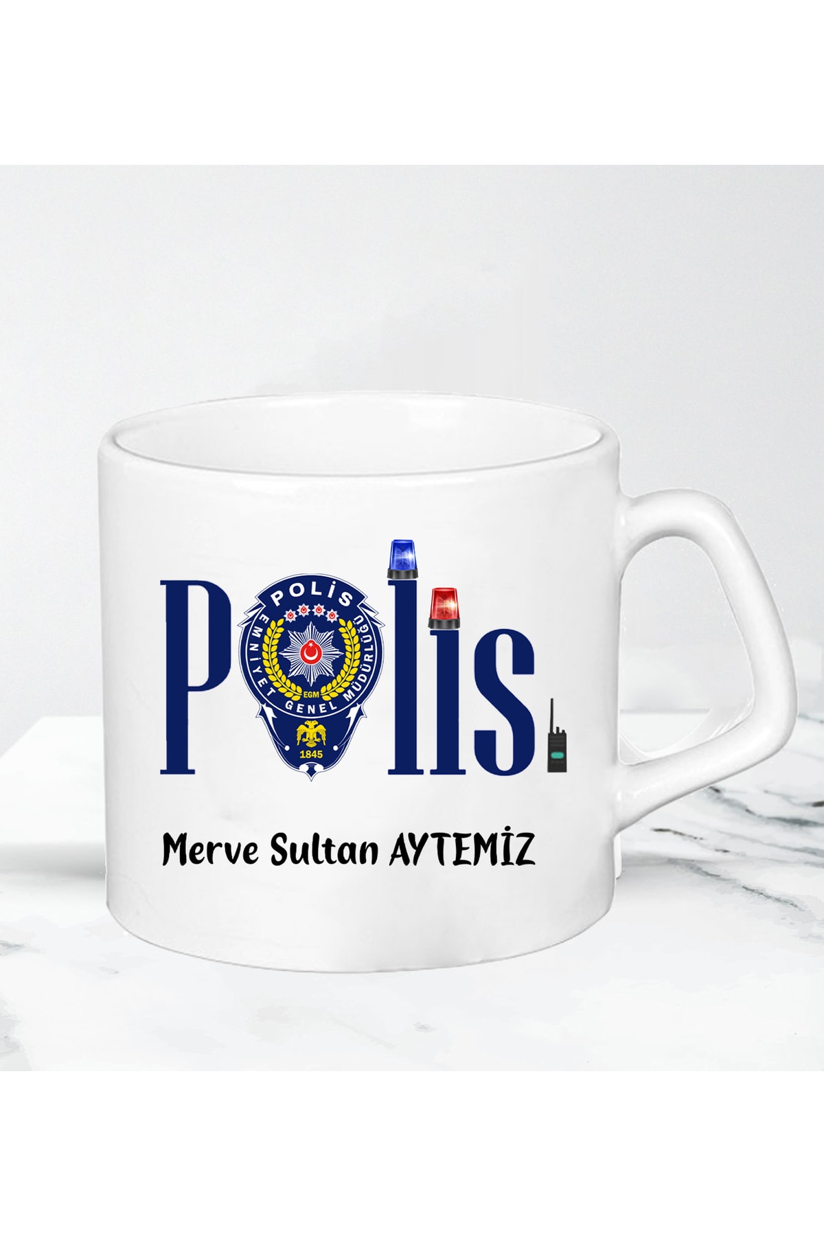 Polislere Özel Nescafe Fincanı