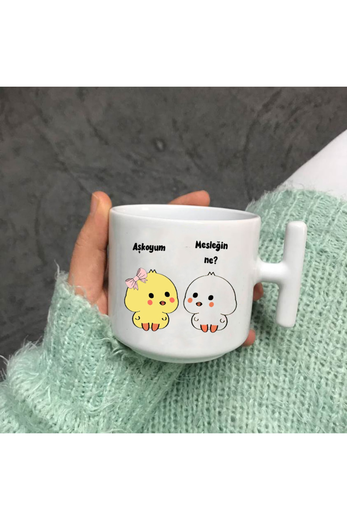 Mesleğin ne Aşkoyum nescafe fincanı